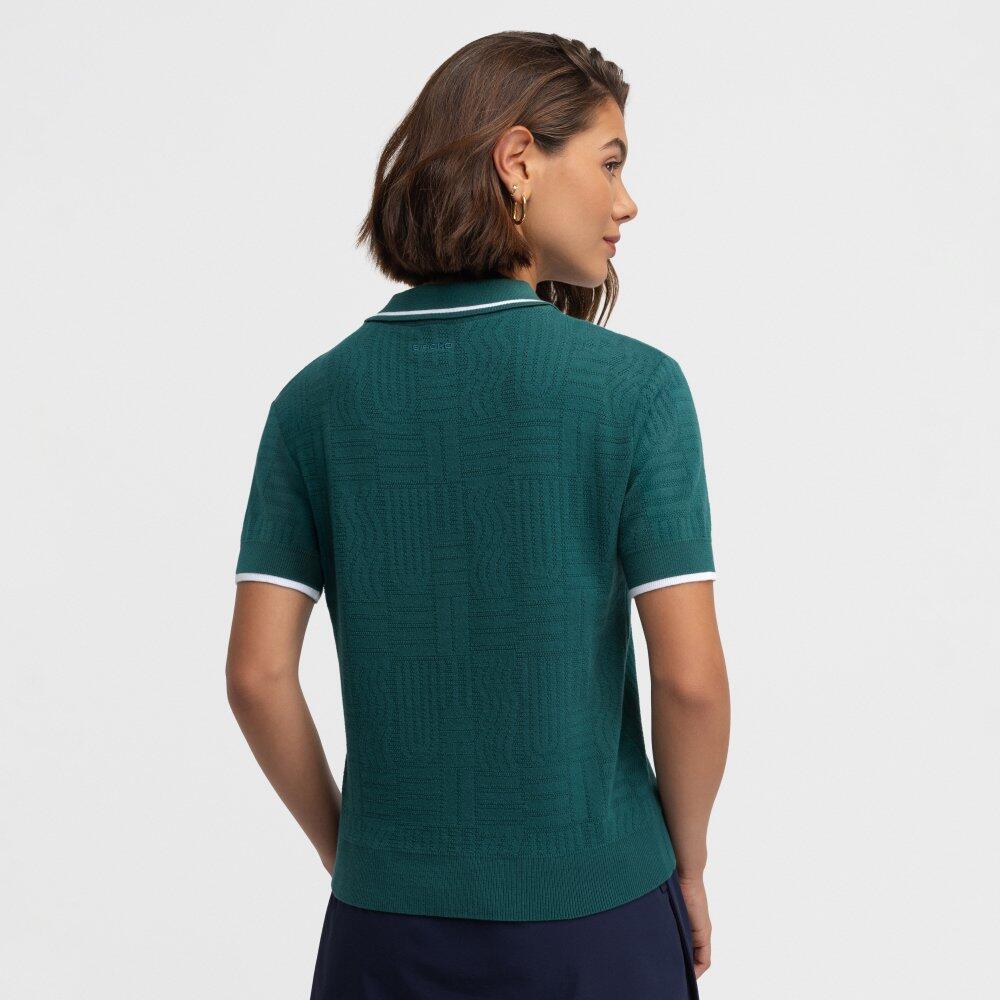 Damen Golf strick-poloshirt Hazard Teal Grün 6/6