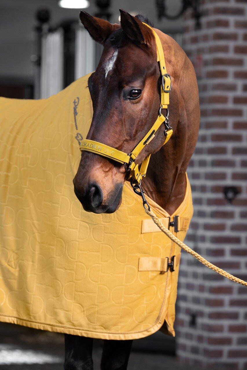 Abschwitzdecke Platinum Fleece Stamp Bit golden yellow 3/4