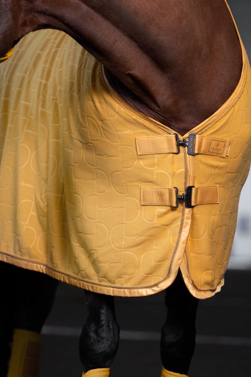 Abschwitzdecke Platinum Fleece Stamp Bit golden yellow 4/4