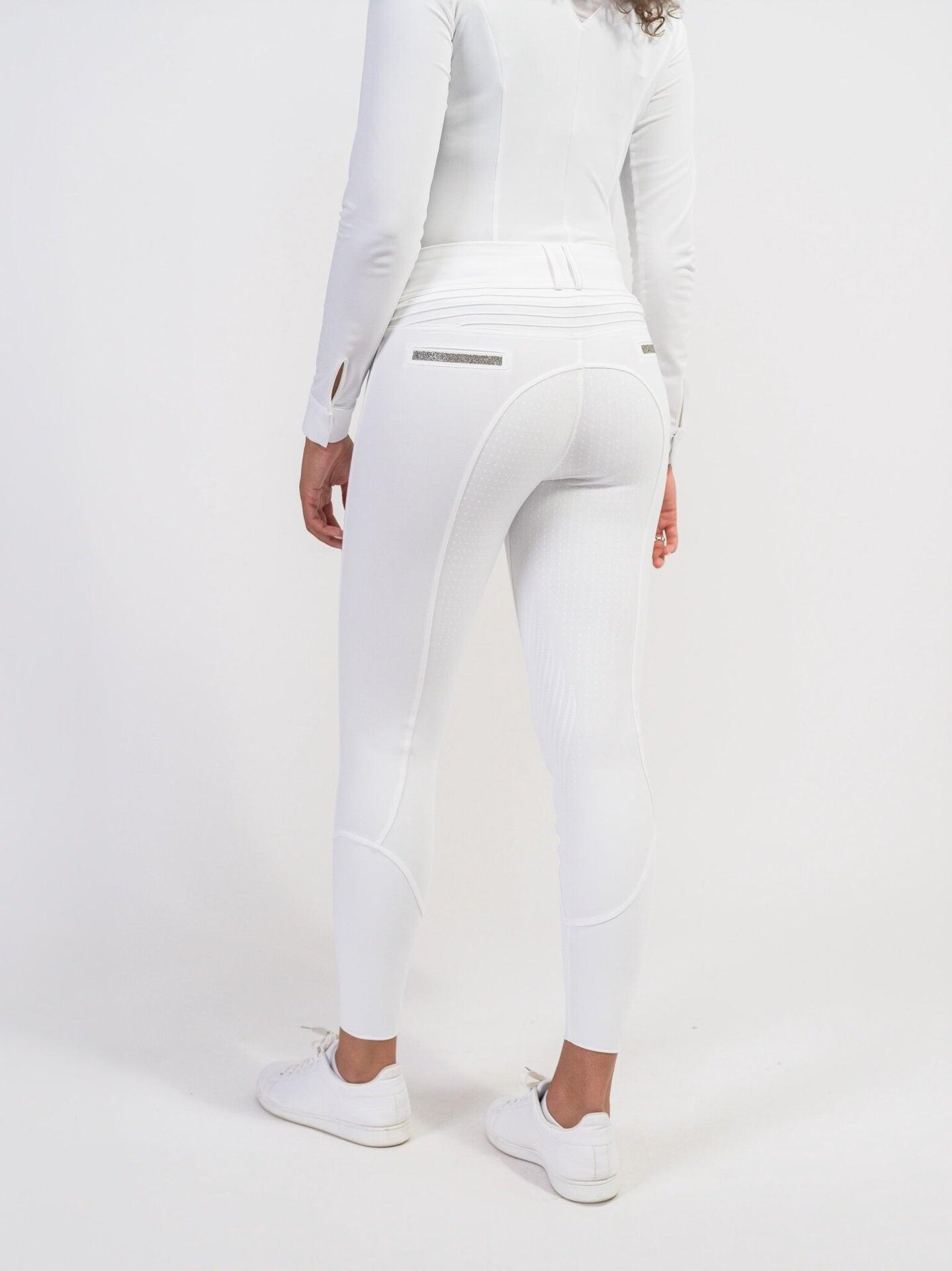 Samshield Dames Rijbroek Clara Full Grip Champagne Wit - 2/7