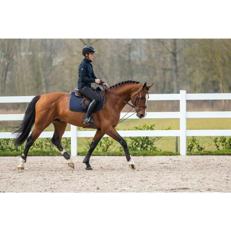 Dy'on Leather/nylon Draw Reins 5/8 - D Collection Zwart -