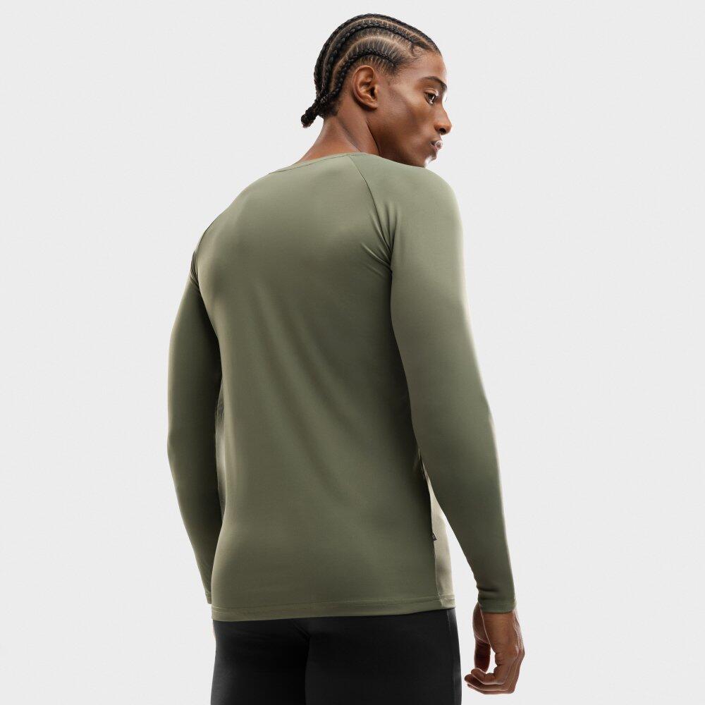 T-shirt fitness manches longues homme Wild Vert 6/7