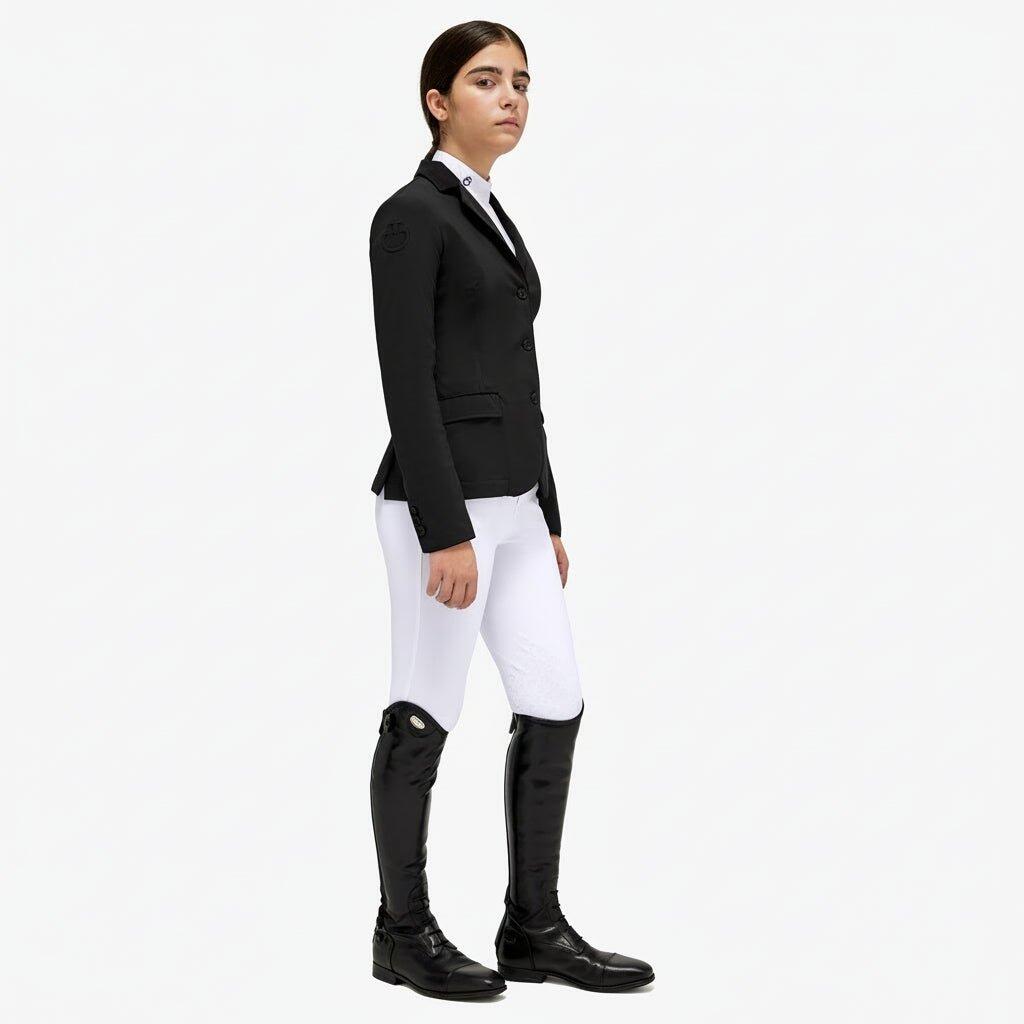 Cavalleria Toscana Meisjes Gp Young Rider Jas Zwart - 3/4
