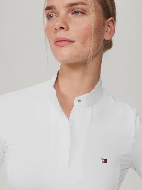 Tommy Hilfiger Equestrian Avon Wedstrijdshirt Lange Mouwen Dames Ss25 Wit - 5/7