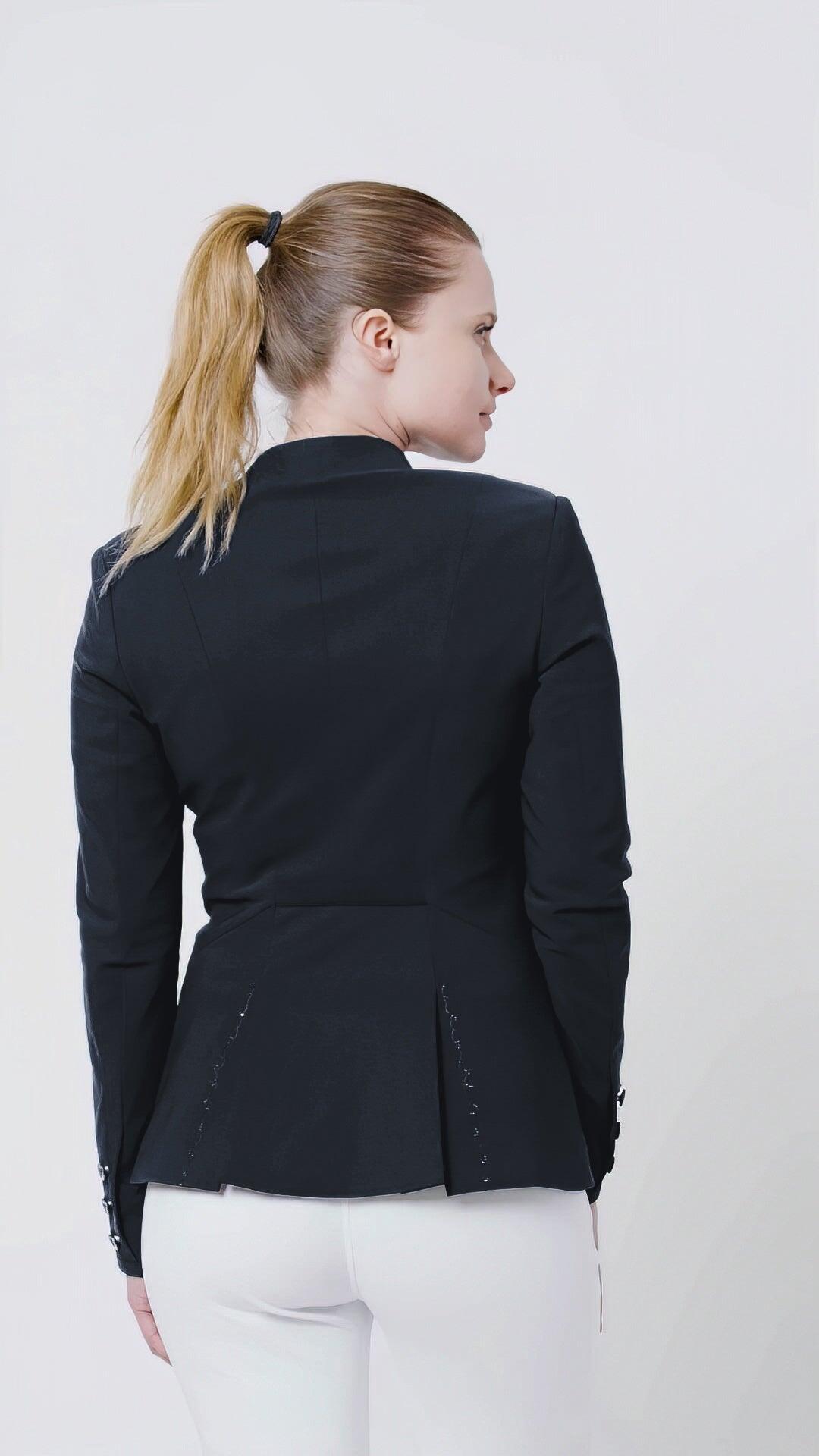 Samshield Louisa Crystal Leaf Dames Jas Blauw - Champagne 4/7