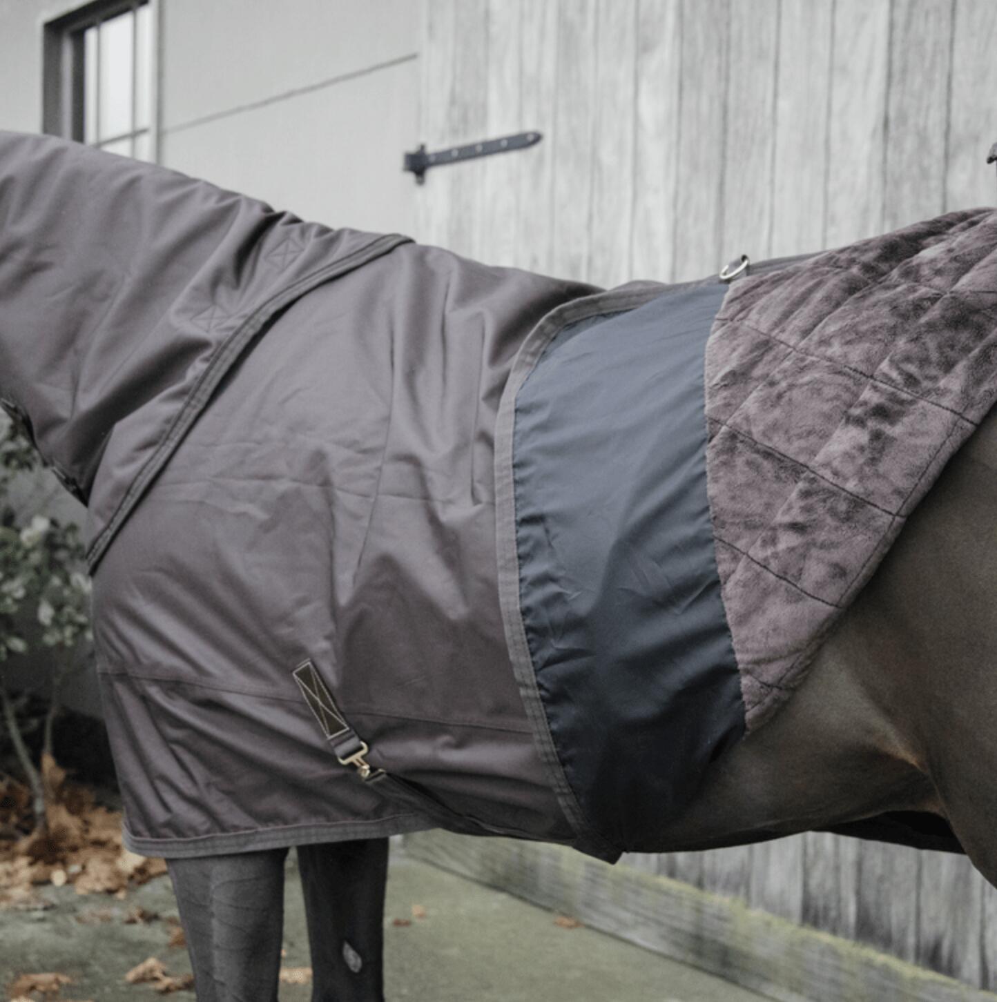 Couverture d’hiver - 1680D - 140 cm / 6'3 - Fourrure de lapin vegan - Brun 7/7
