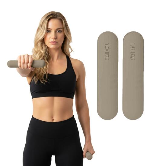 ZESTAW HANTLE HANTELKI DO ĆWICZEŃ PILATES FITNESS 2x 1KG