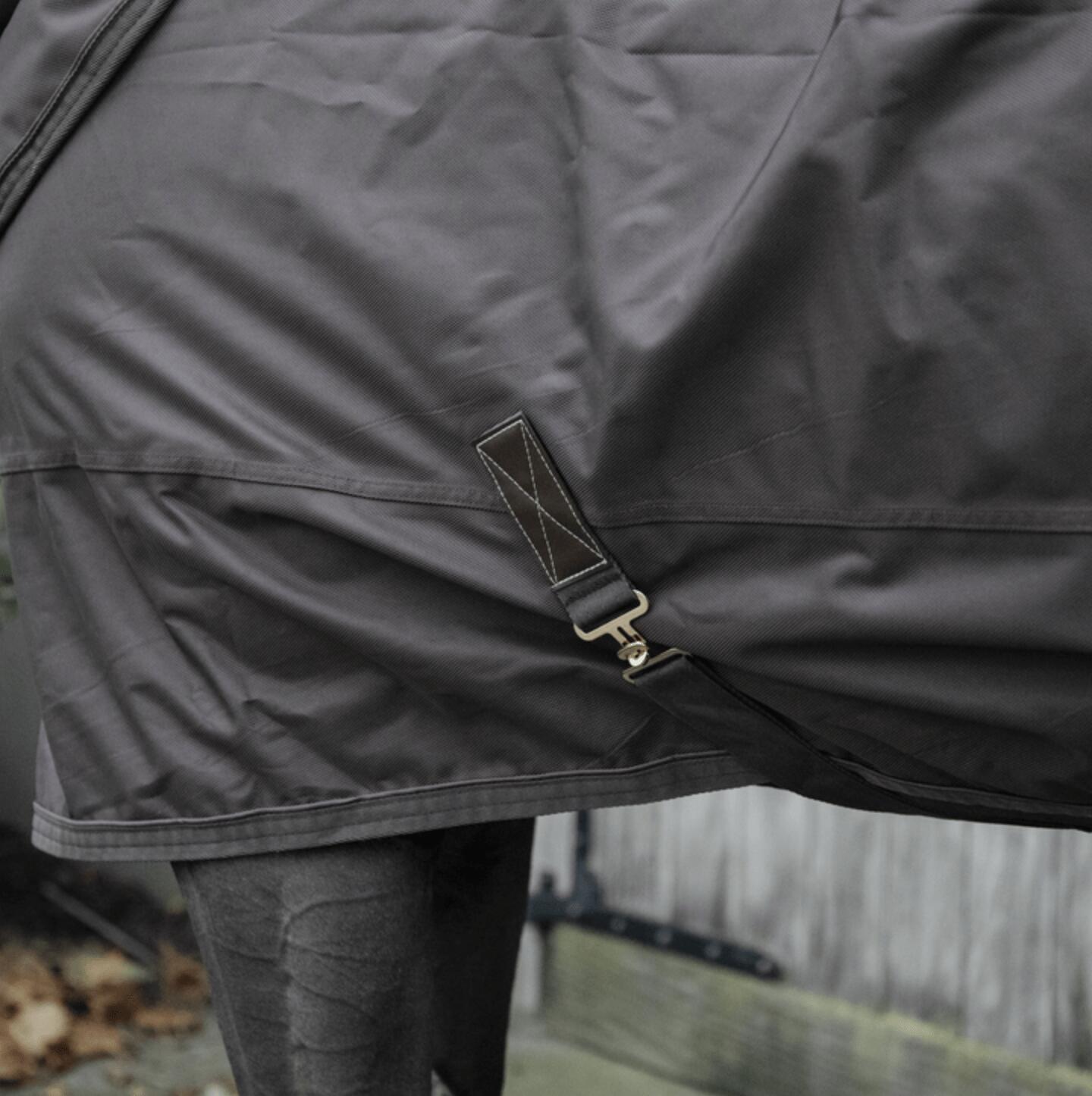 Couverture d’hiver - 1680D - 140 cm / 6'3 - Fourrure de lapin vegan - Brun 6/7