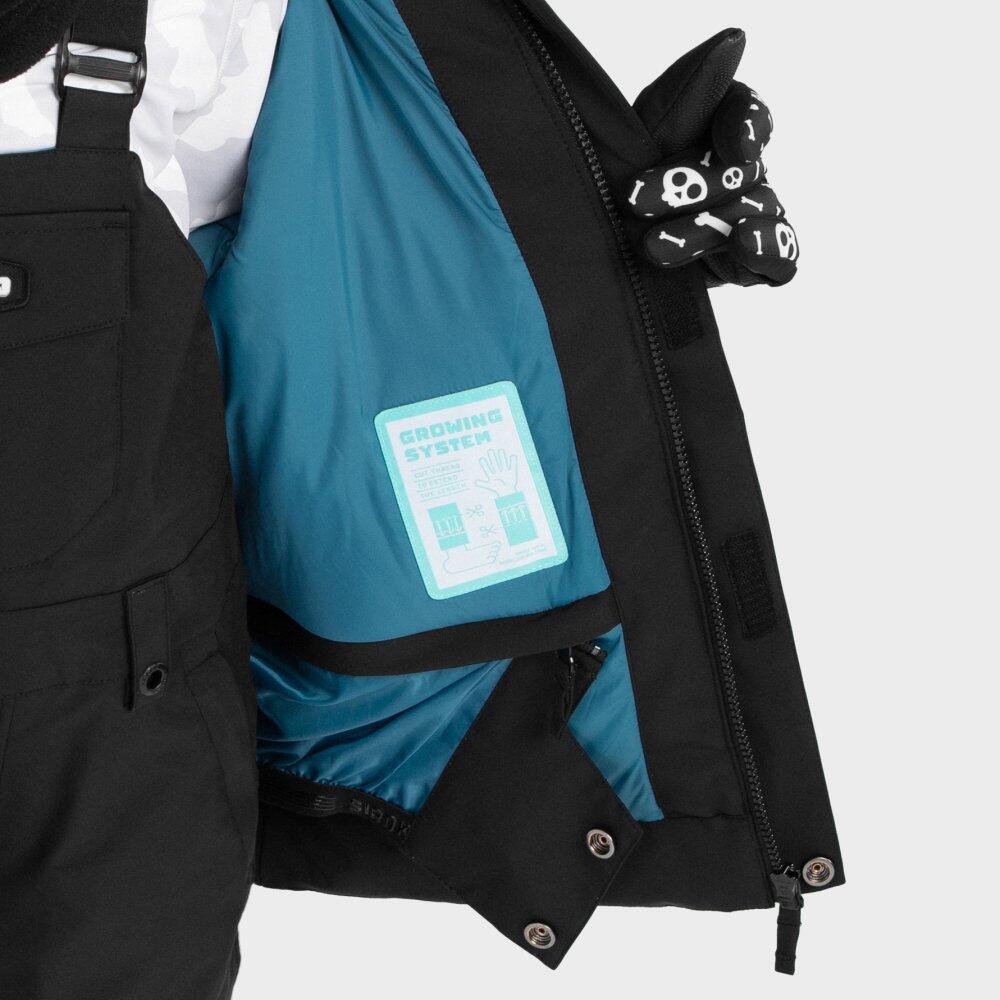Kinder Wintersport Snowboardjacke für Mädchen KW1-G Rebel Schwarz 6/7