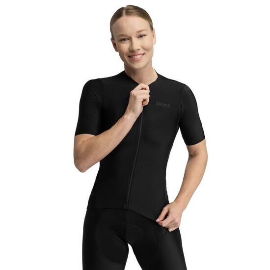 Maillot vélo ultraléger femme Cyclisme SRX Lysá Noir