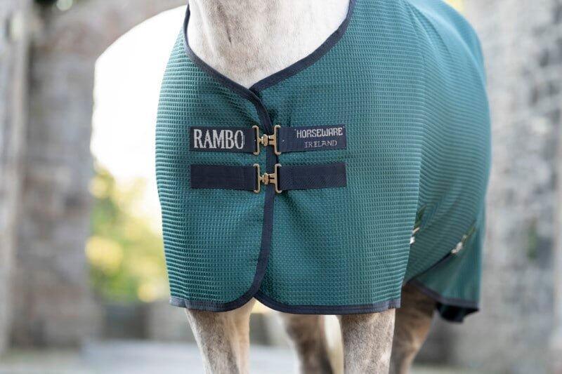 Horseware Rambo Techni Waffle Cooler Blauw - 3/7