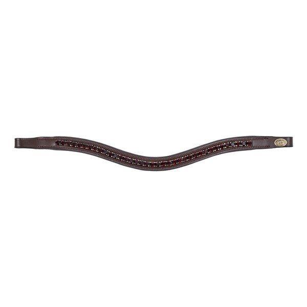 Stirnband für Pferd HFI Padded Wave + Strass 3/7