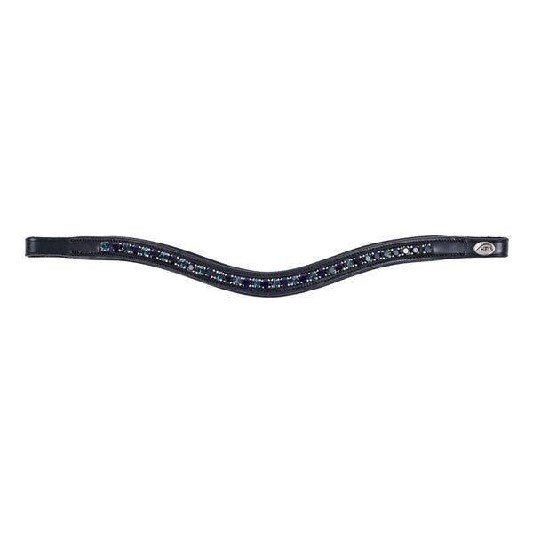 Stirnband für Pferd HFI Padded Wave + Strass 5/7