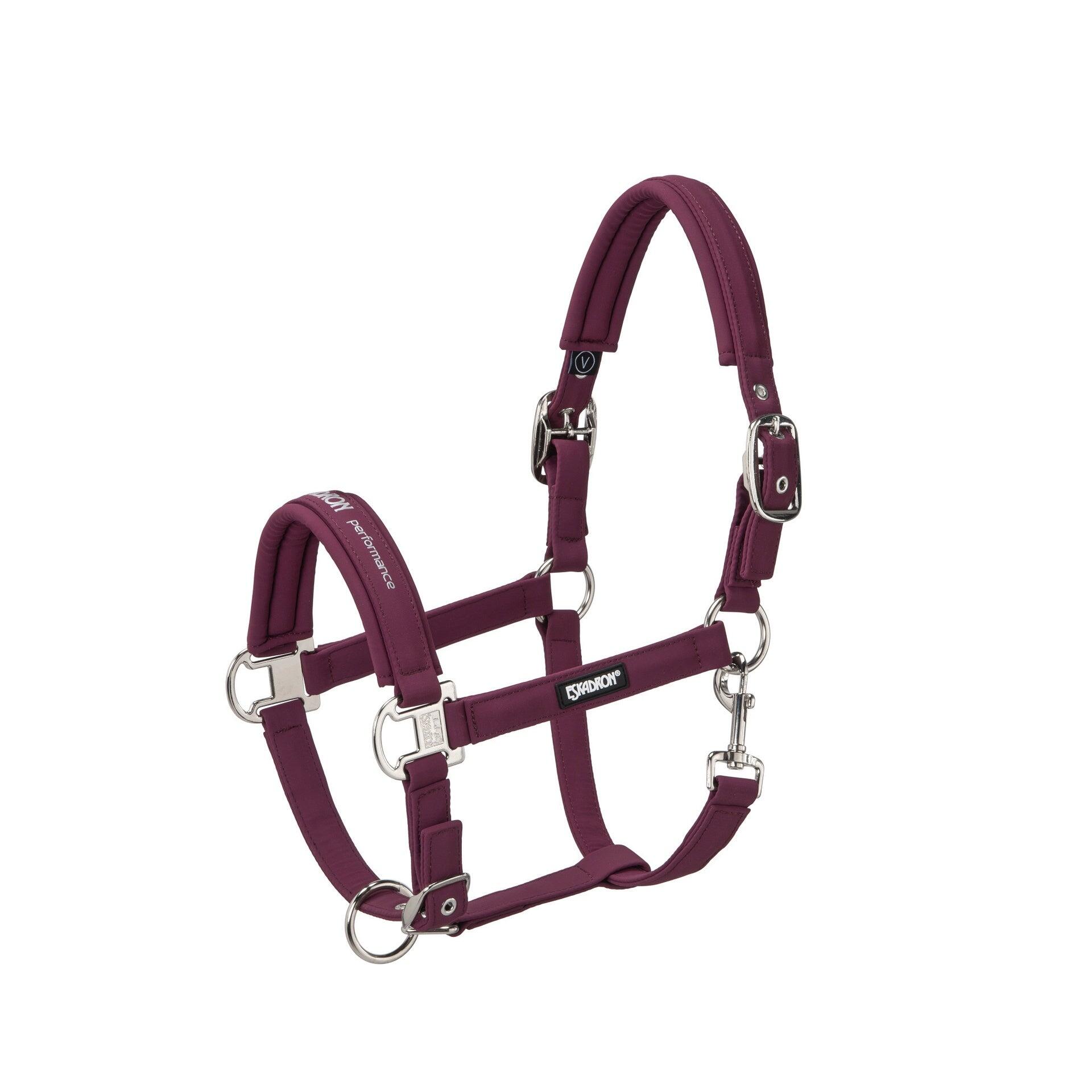 Eskadron Headcollar Double Pin Buckle Softshell Zwartberry - 4/5
