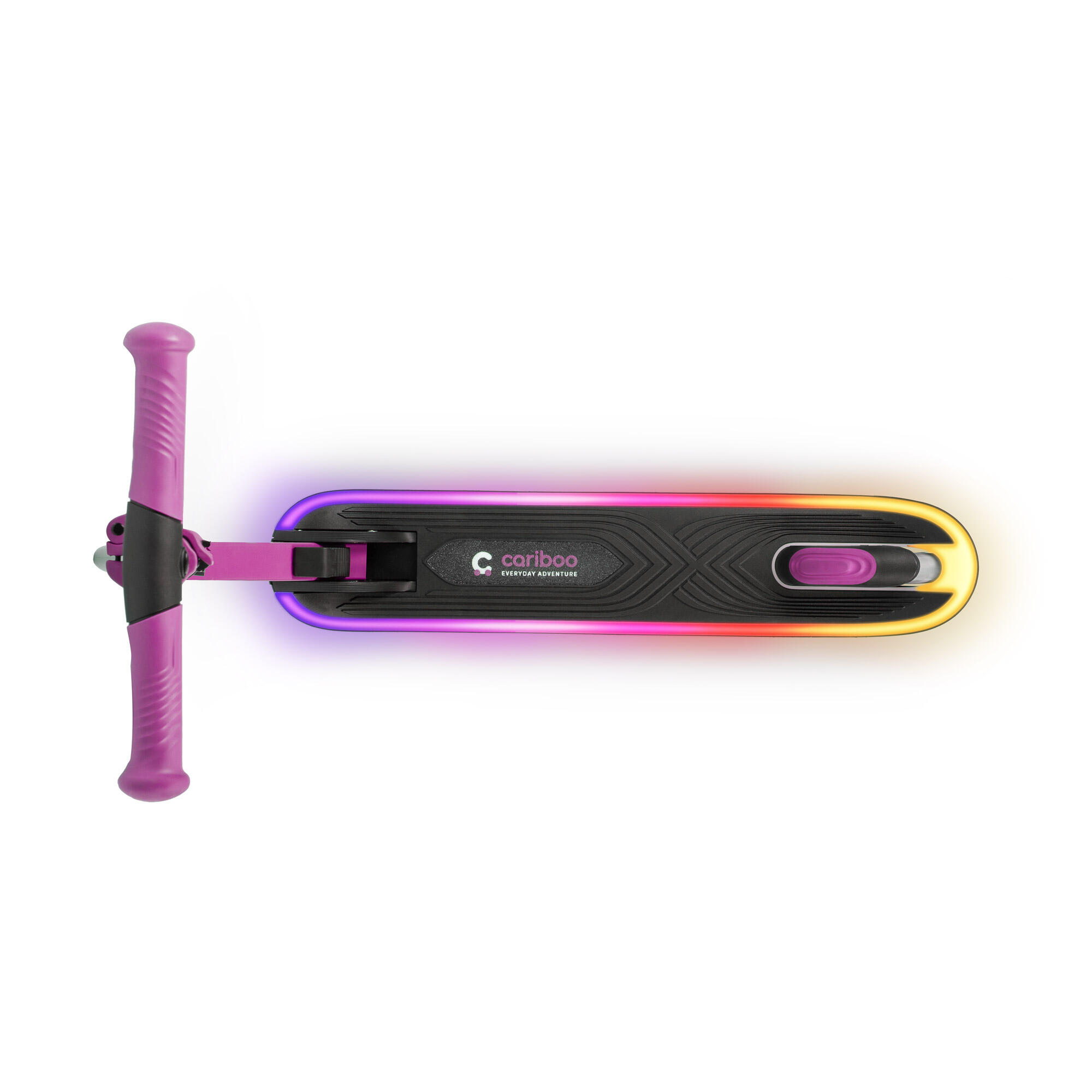 Tweewielige step met lichtgevend LED-platform Cariboo LEDStar 5/6