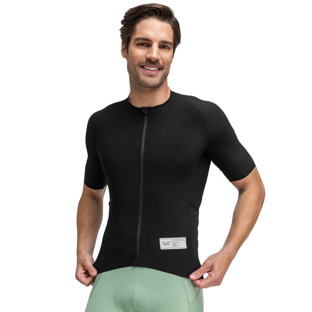 SIROKO Pánský gravelový cyklistický dres s krátkým rukávem GM2 Tasmania Černá