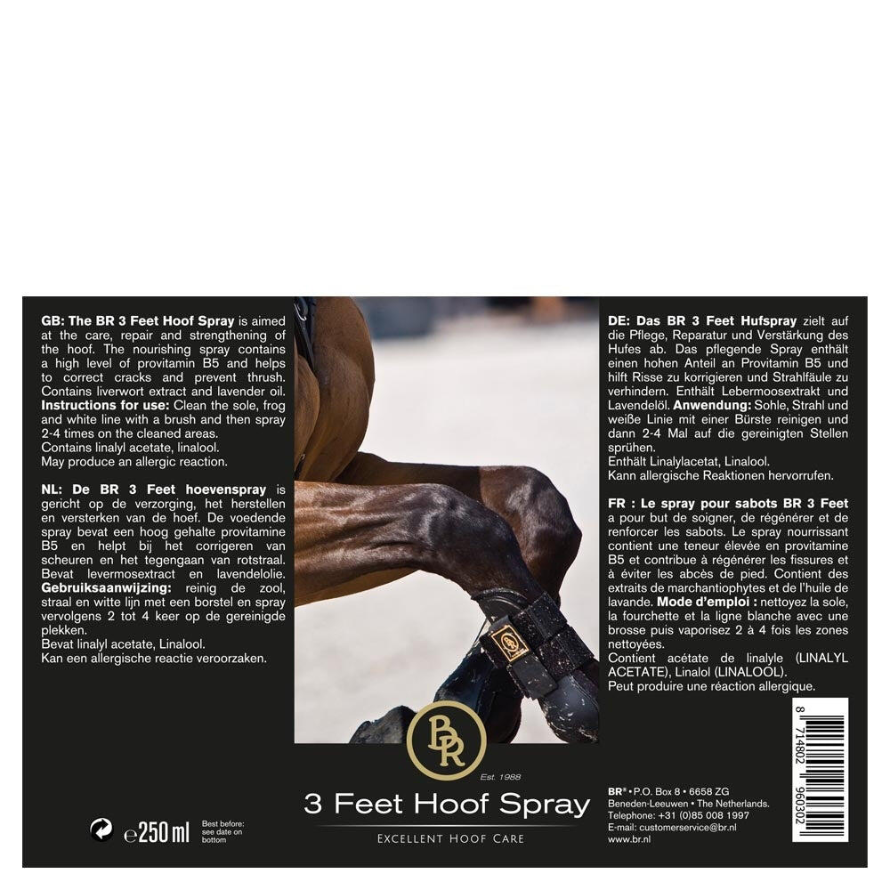 Br Hoefspray 3 Feet Kleurloos - 2/3