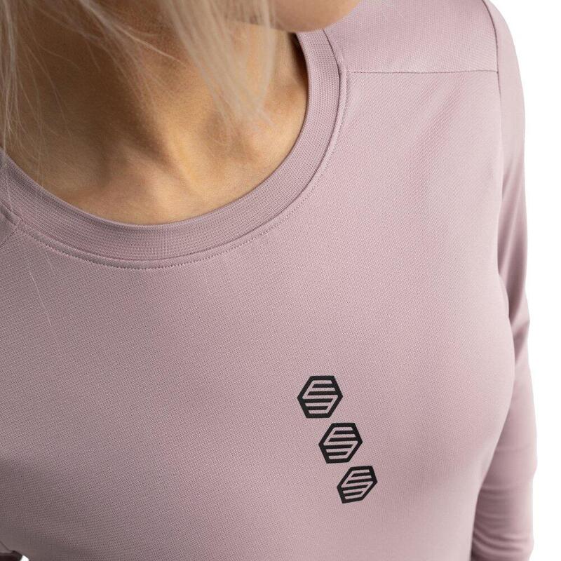 Tricou cu mânecă lungă pentru femei cu pe pietriș Altiplano Violet