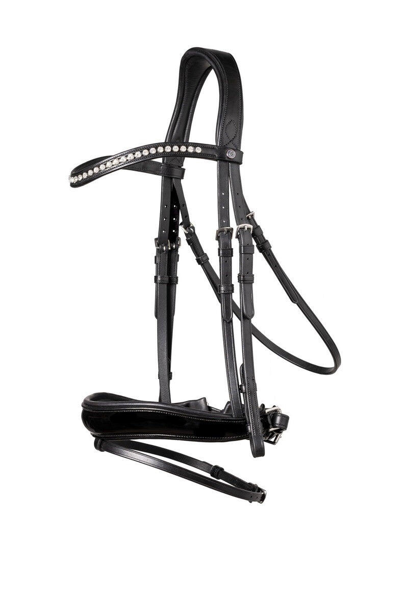 Trust Rotterdam Large Patent Crank Noseband Hoofdstel Grijs - 2/7