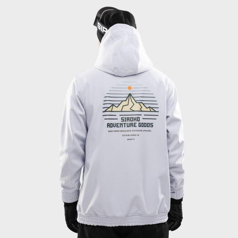 Jacheta de snowboard pentru bărbați W3 Lhotse Gri