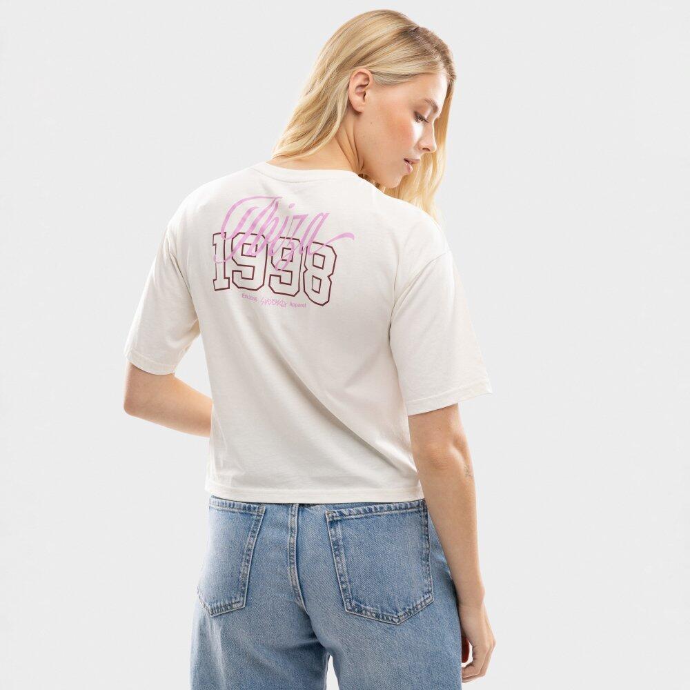 T-shirt ample crop top femme Lifestyle IBZ Eivissa Ivory Beige 6/7