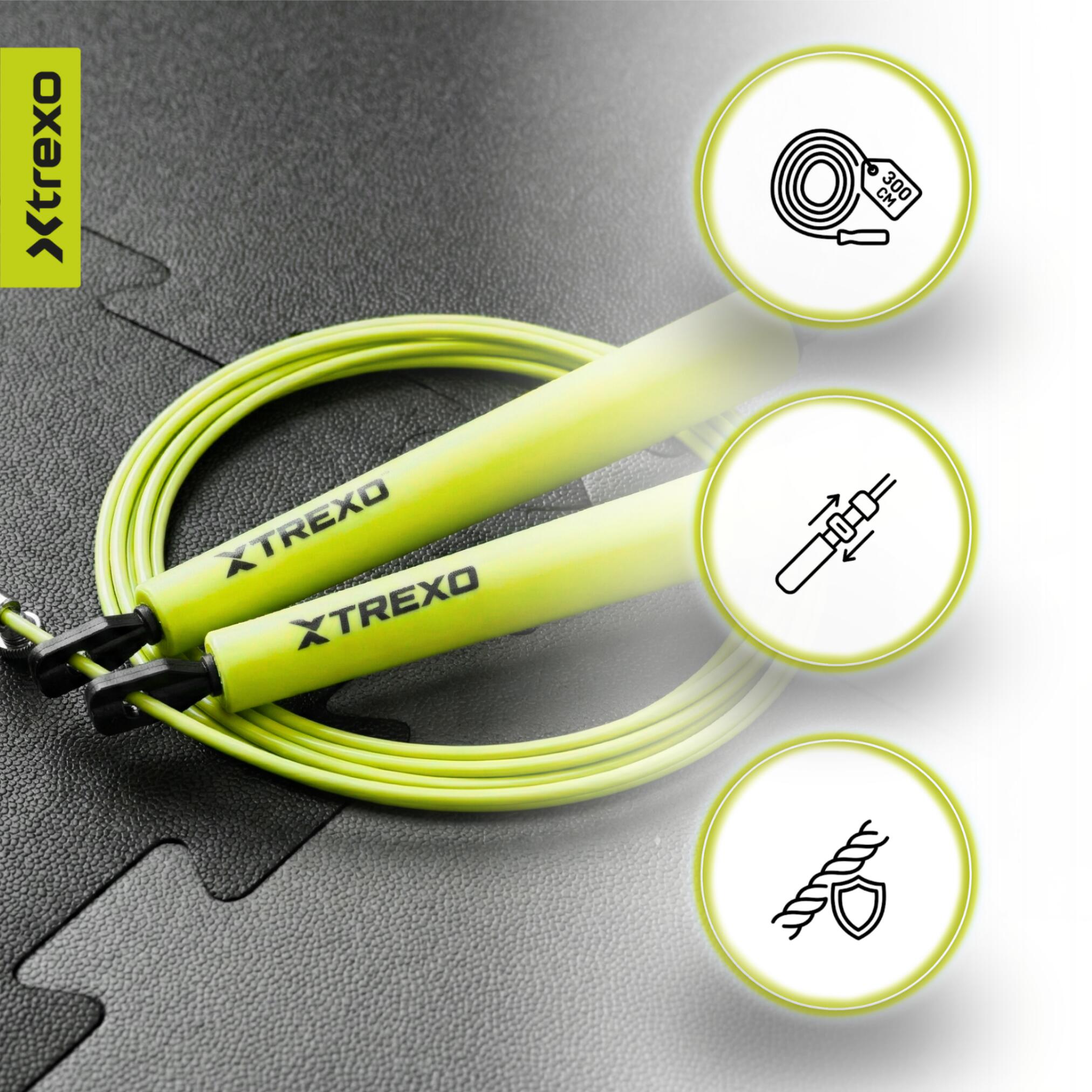 Corda de pular XTREXO Basic+, verde 5/7