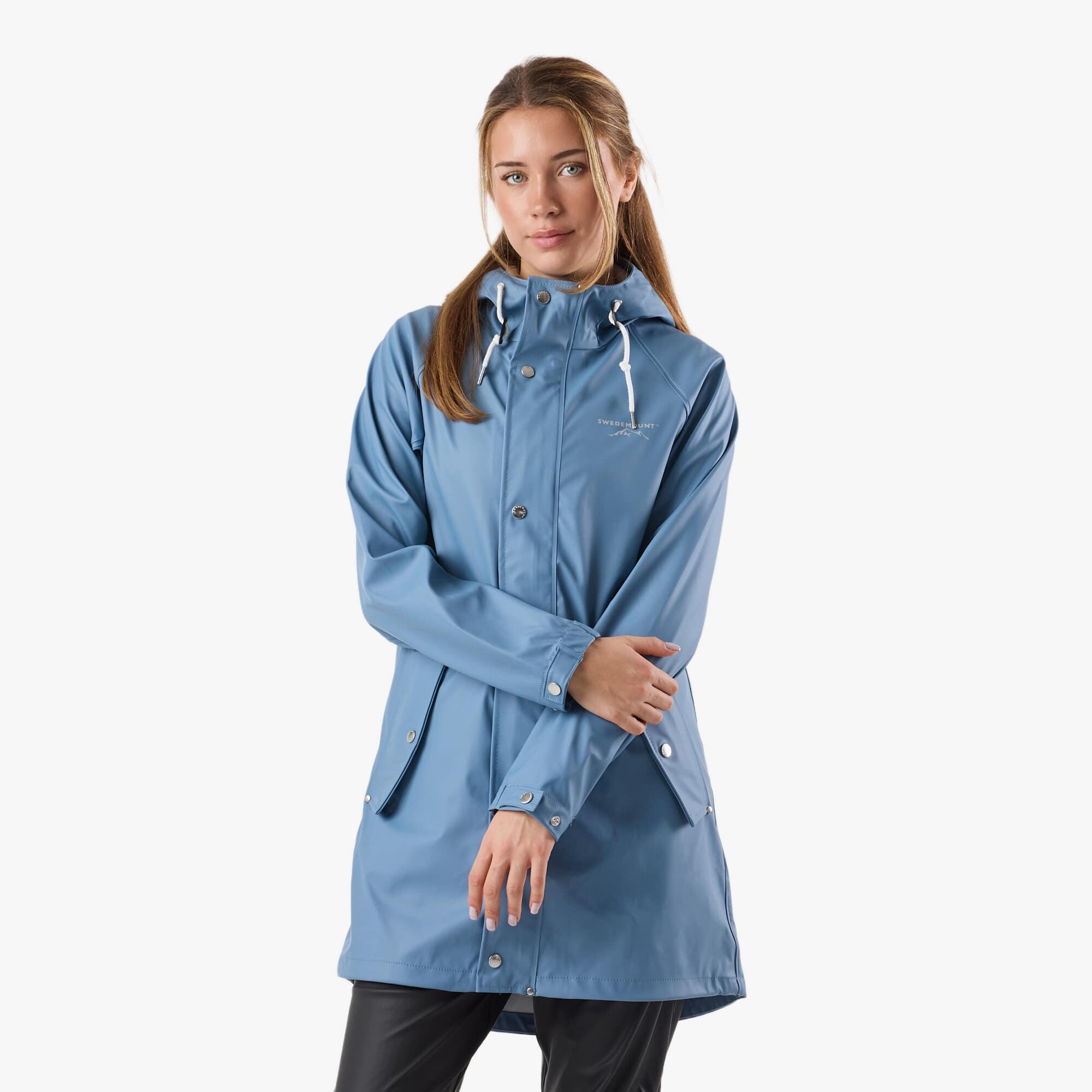 Swedemount - Veste De Randonnée Femme Imperméable Coupe-vent Väderöarna Coat - Coupe-pluie - Bleu - Decathlon