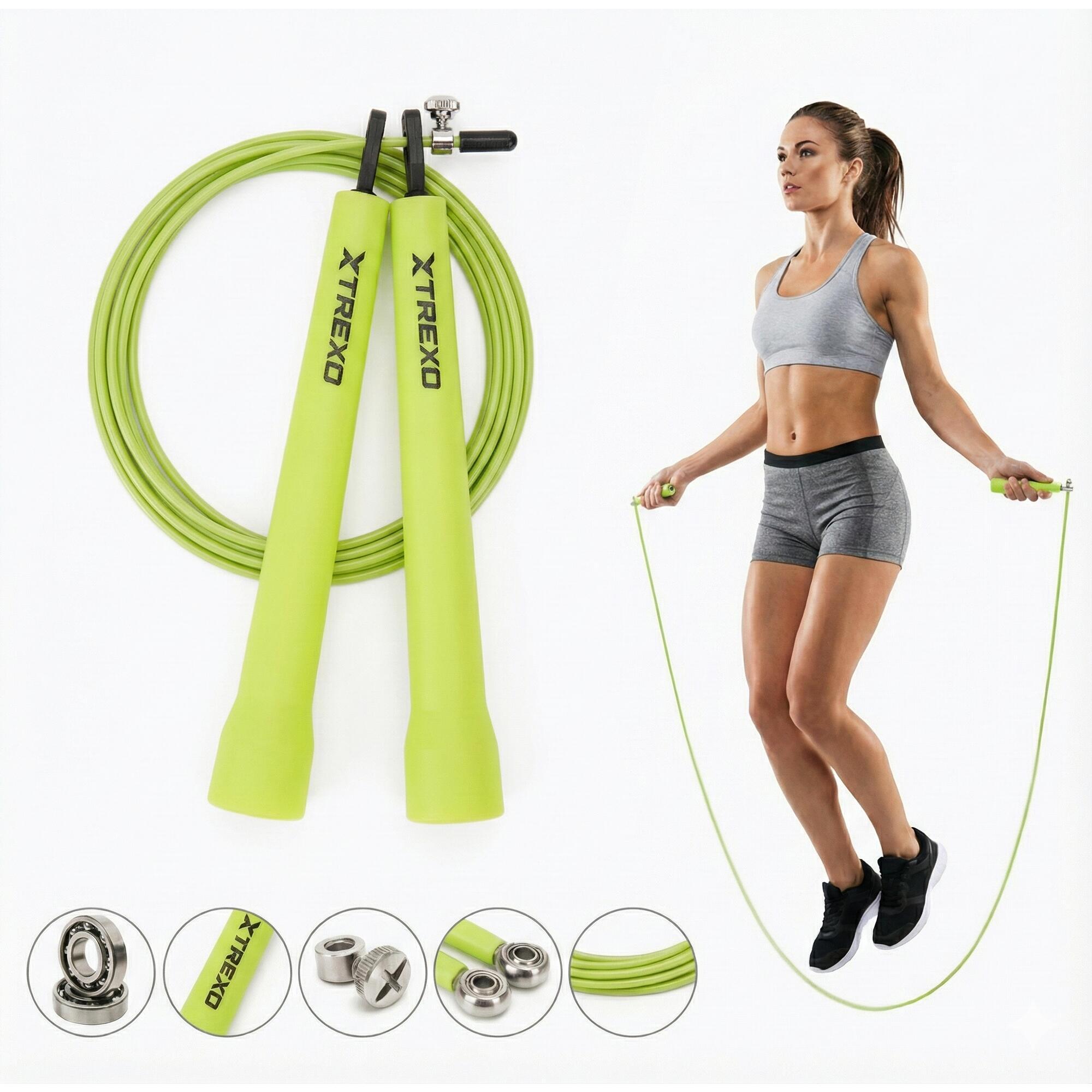 Xtrexo - Corde À Sauter Xtrexo Basic+, Verte - Corde À Sauter - No Size - Decathlon