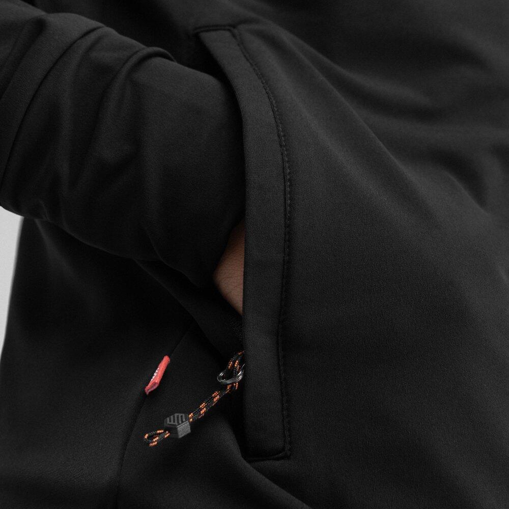 Damen Wandern wander-fleecepullover für Symbol Schwarz 5/8