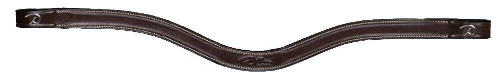 Dy'on Flat Leather V-shaped Browband Hunter Zwart - 2/3