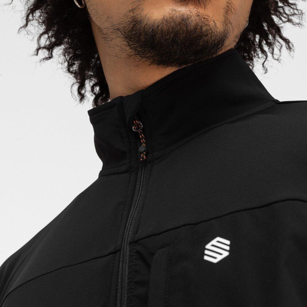 Herren Wandern wander-fleecepullover für Platte Schwarz 5/8
