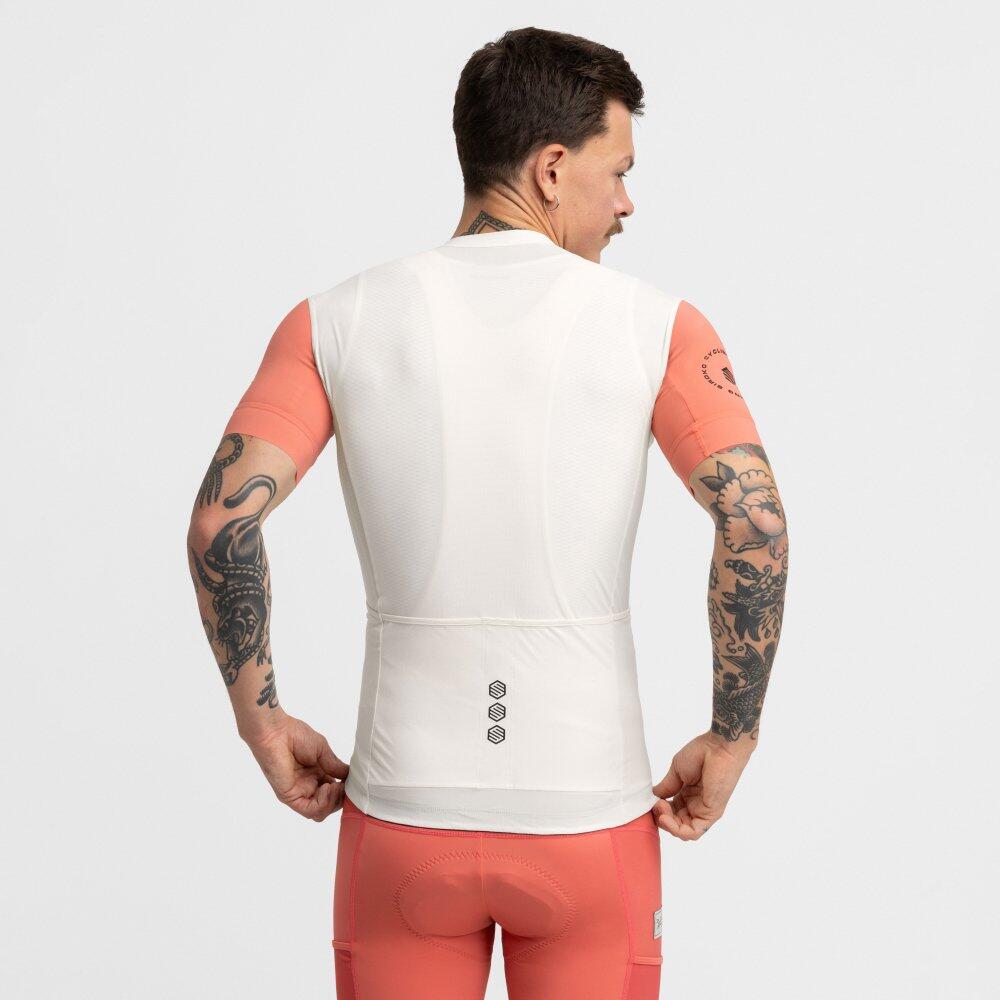 Herren Radsport kurzärmeliges gravel-radtrikot GM2 Gravitas Weiß 6/8
