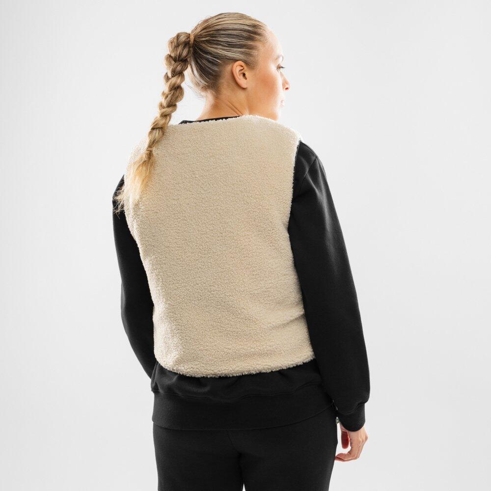 Gilet réversible matelassé doublé sherpa femme Lifestyle Scape Noir 6/7