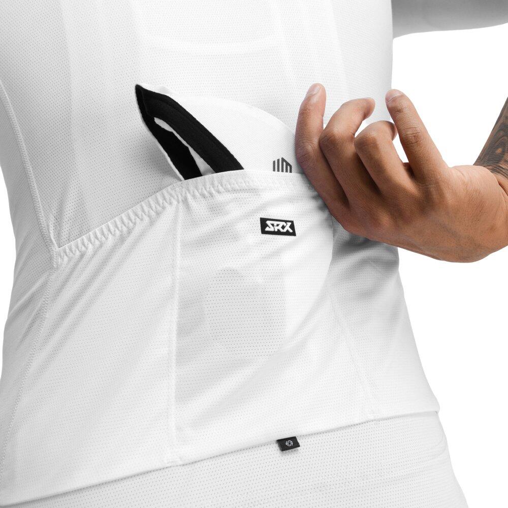 Maglia da ciclismo ultraleggera da uomo SRX Ardiden Bianco 5/7