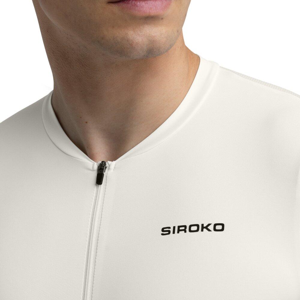 Maillot vélo manches courtes homme Cyclisme Core Rim Drive Blanc 5/8