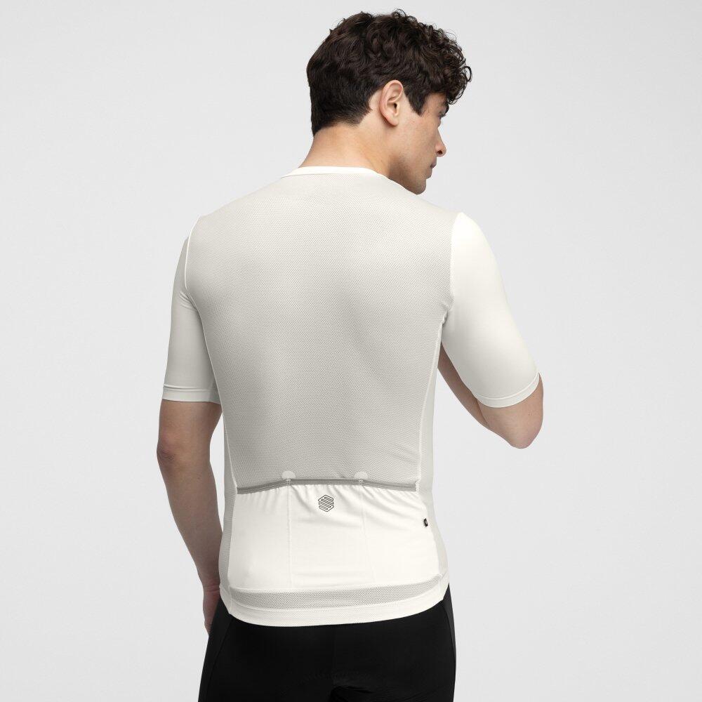 Maillot vélo manches courtes homme Cyclisme Core Rim Drive Blanc 6/8