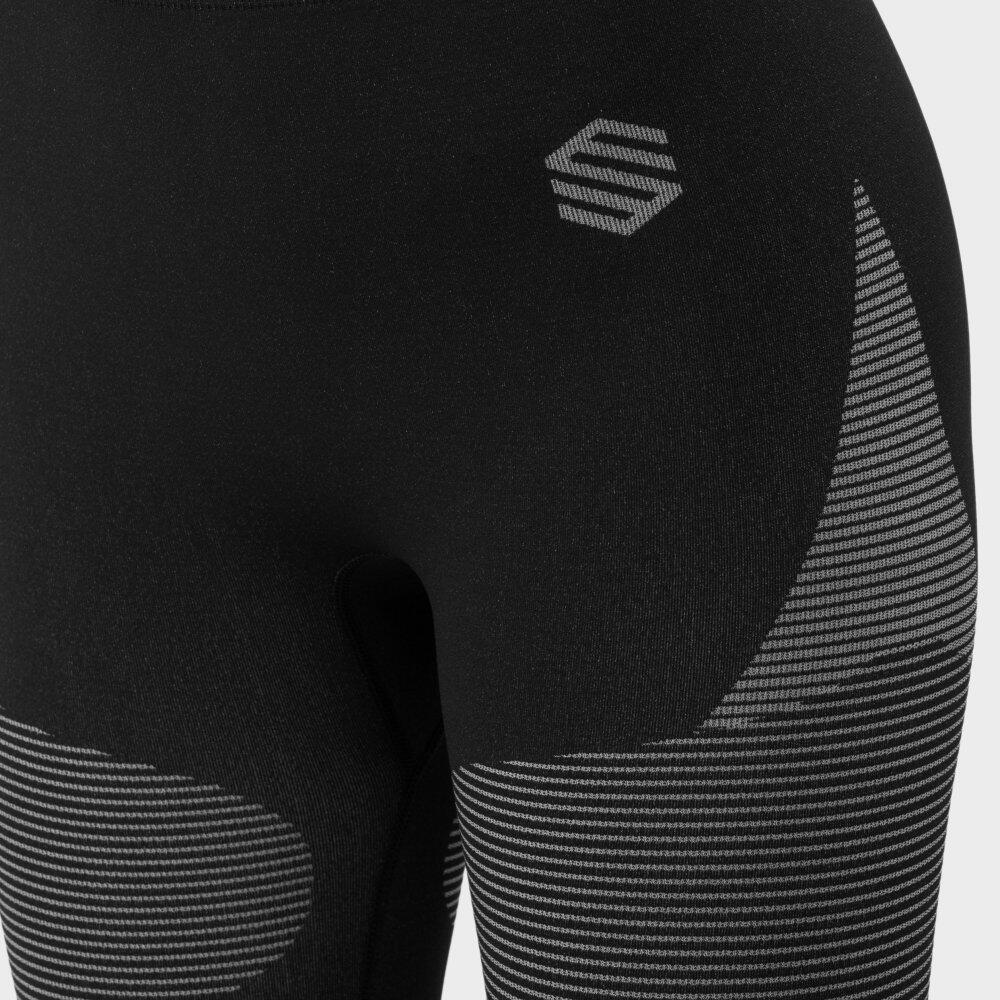 Calças interiores de compressão mulher Desportos de inverno Ultradry Preto 5/7