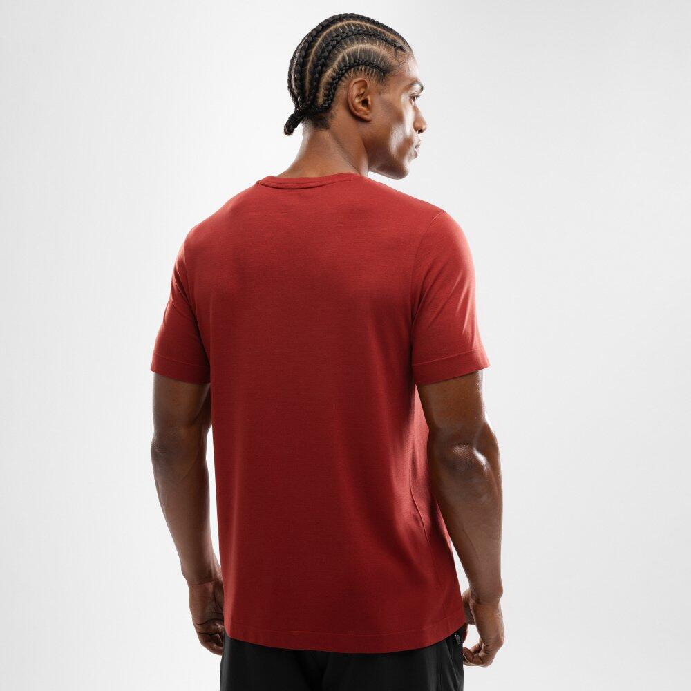Herren Fitness kurzärmeliges trainingsshirt Camargue Rot 6/7