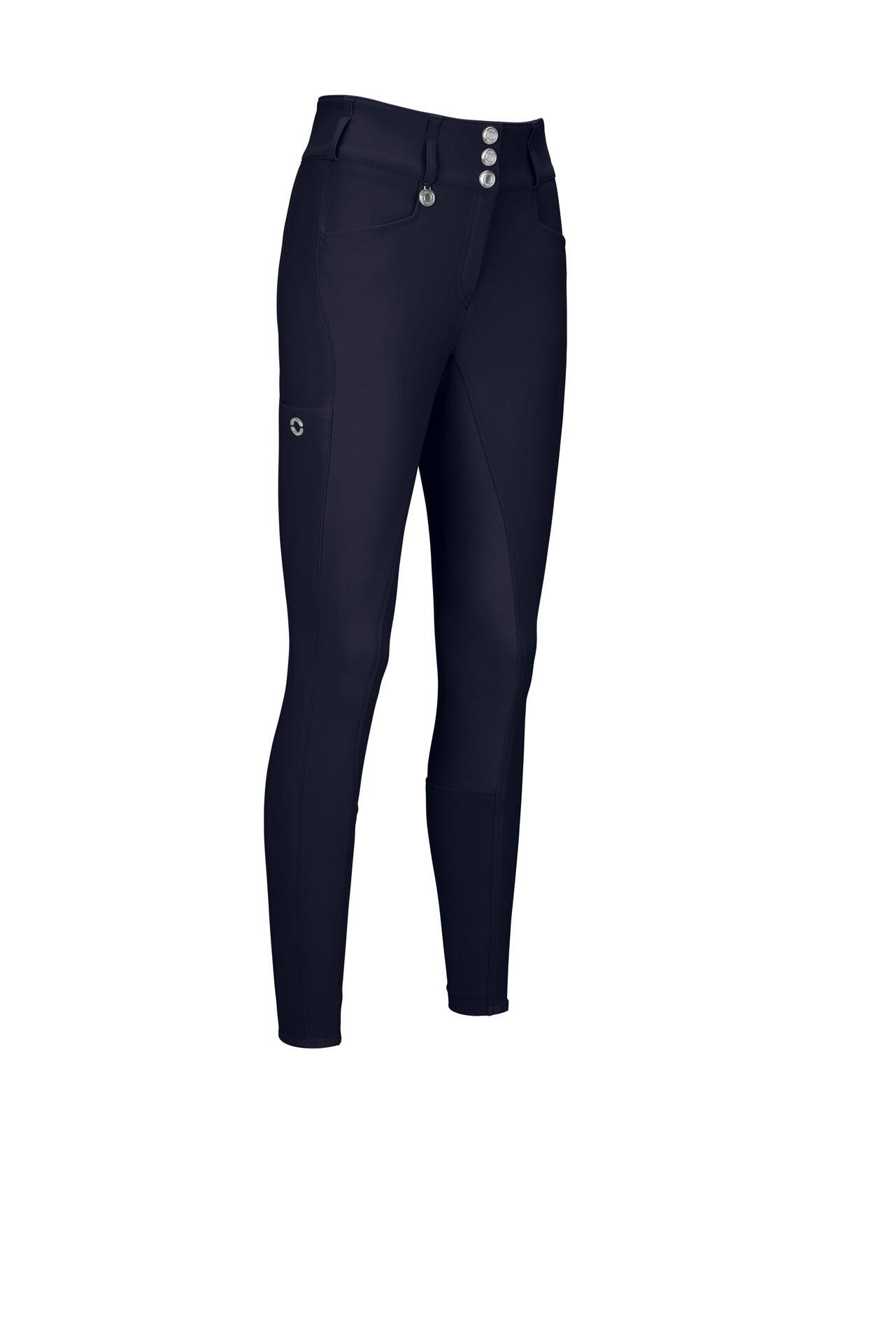 Pikeur Dames New Candela Rijbroek Lederen Grip Hoge Taille Classic Wit - 2/7