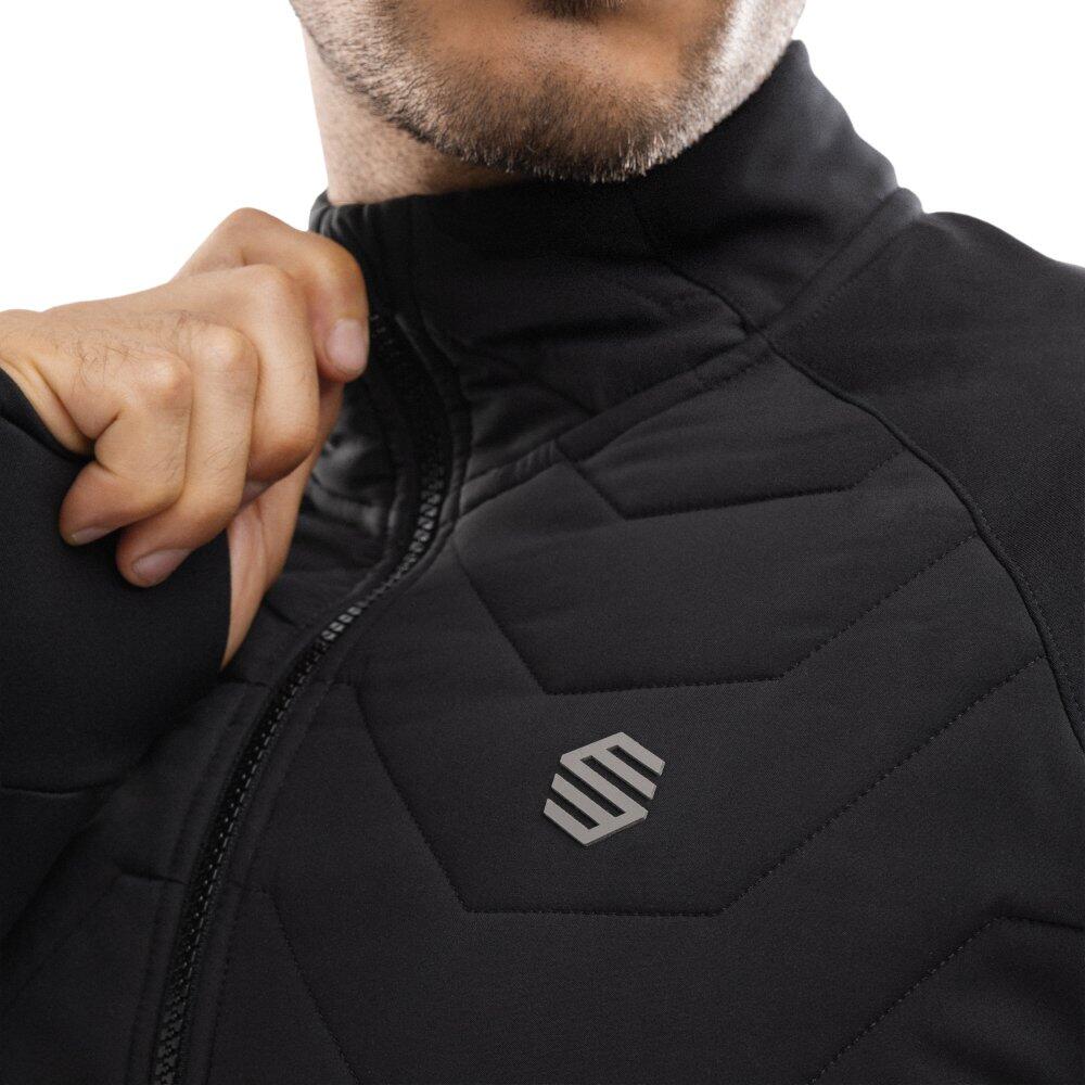 Veste fitness isolante légère homme Elevate Noir 5/7