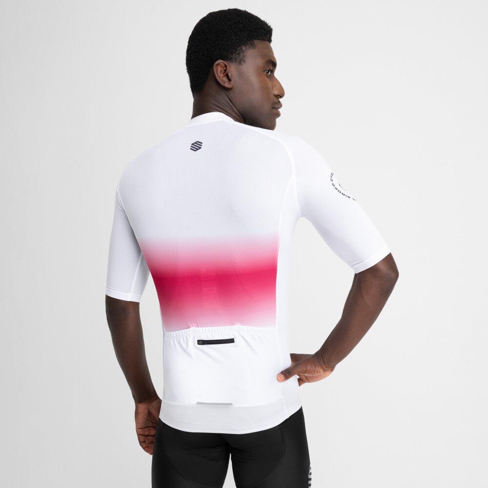 Maillot vélo ultraléger homme Cyclisme M3 Dawn Blanc 6/8