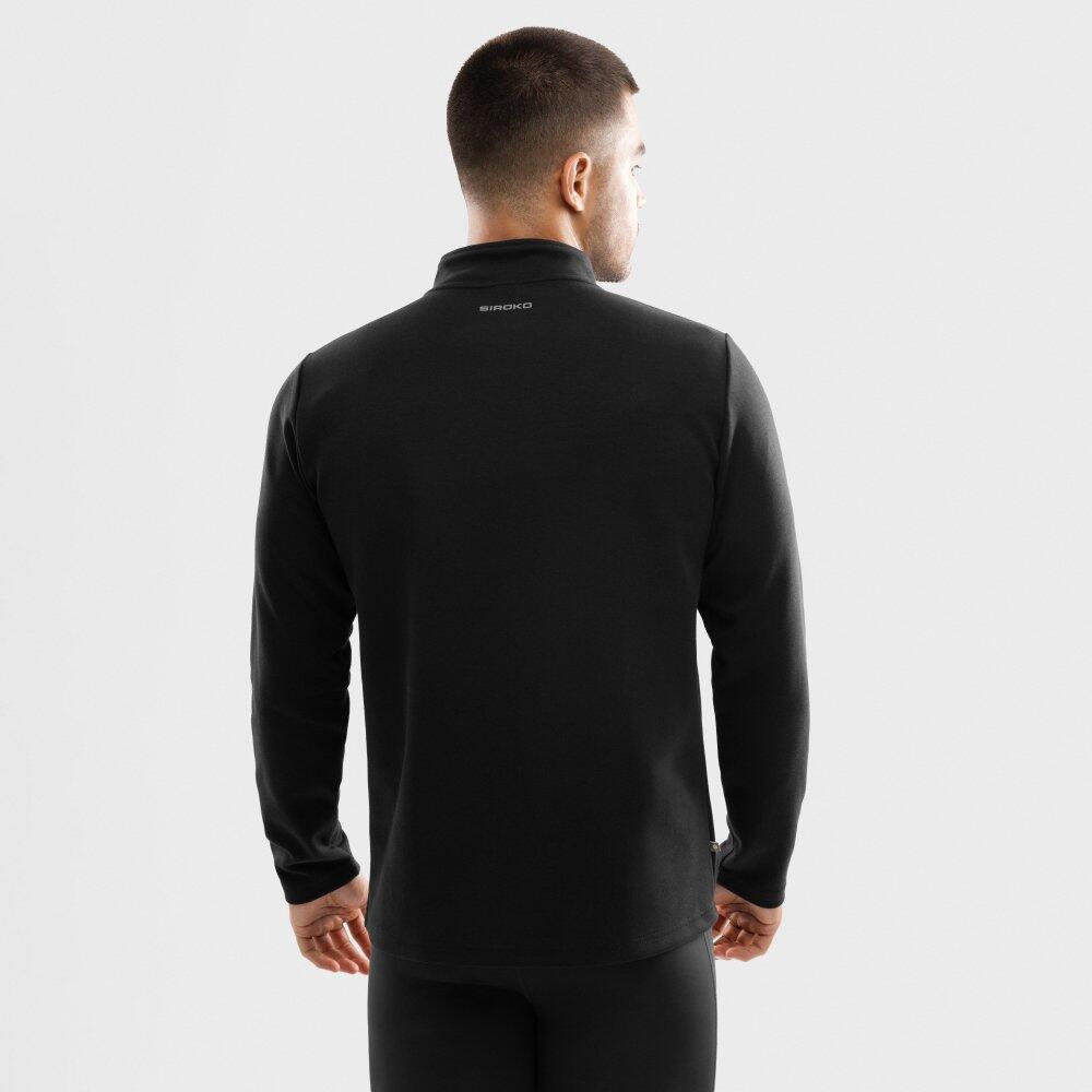Pull fitness demi-zip homme Inter Noir 6/7