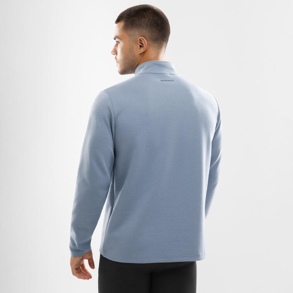 Felpa da allenamento da uomo con mezza zip Fitness Blur Blu 6/7