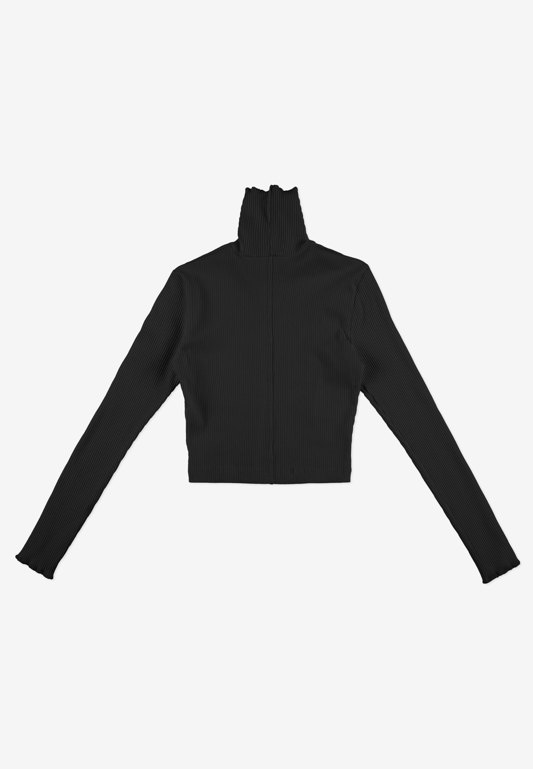 Koszulka sportowa damska Prosto Turtleneck Ribbed z długim rękawem 5/6