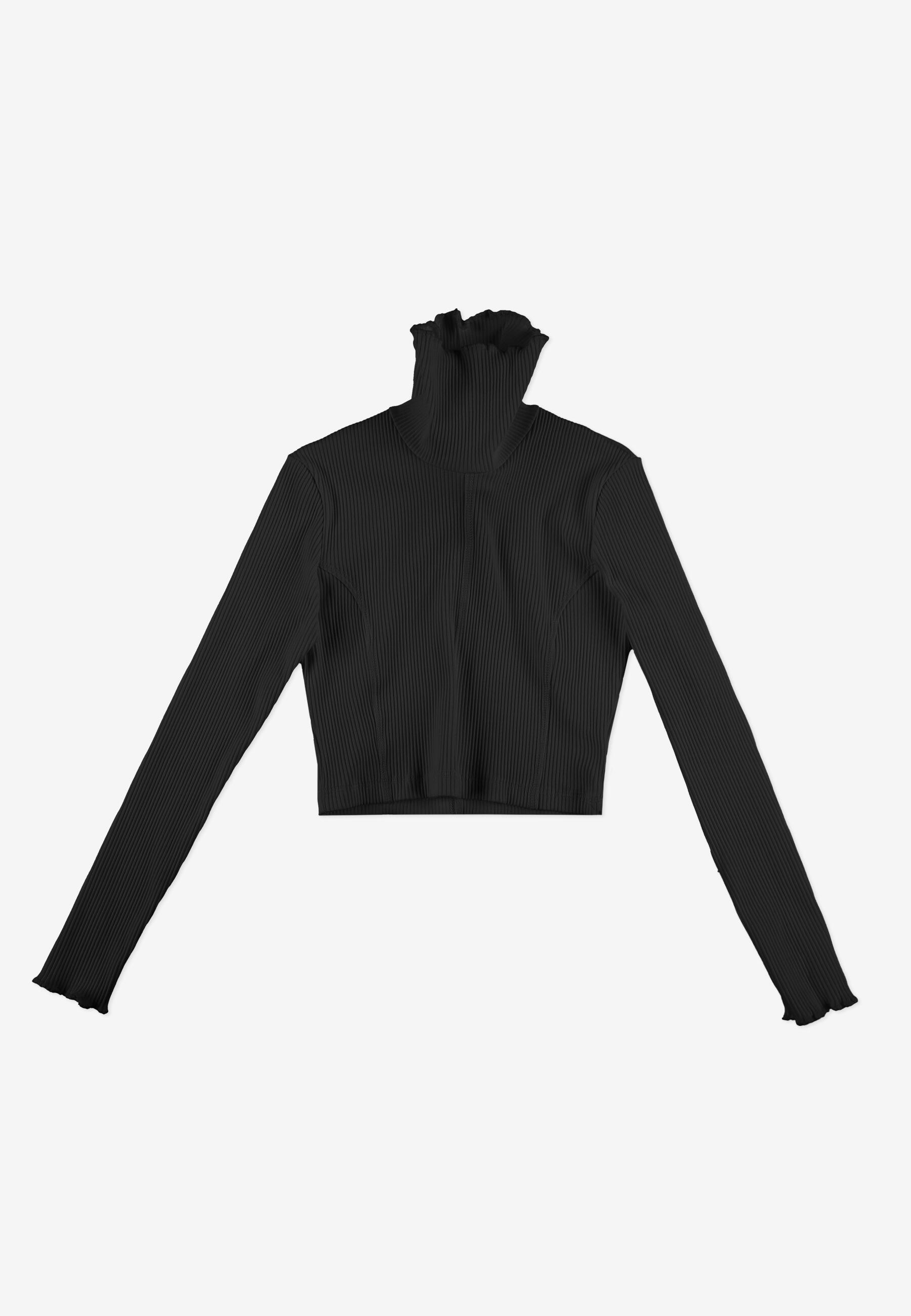 Koszulka sportowa damska Prosto Turtleneck Ribbed z długim rękawem 4/6