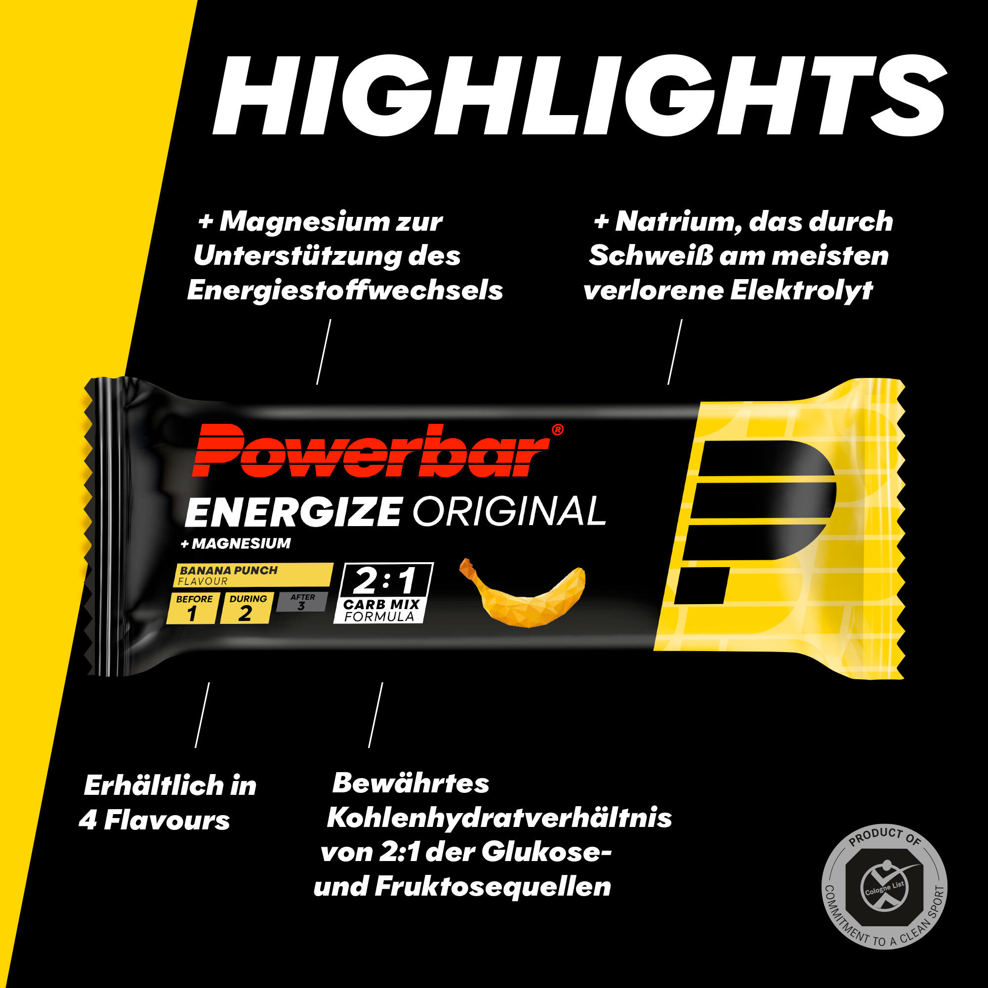 Powerbar Energize Bar (15x55g) Banana Punch - Barres - Barres énergétiques 4/5