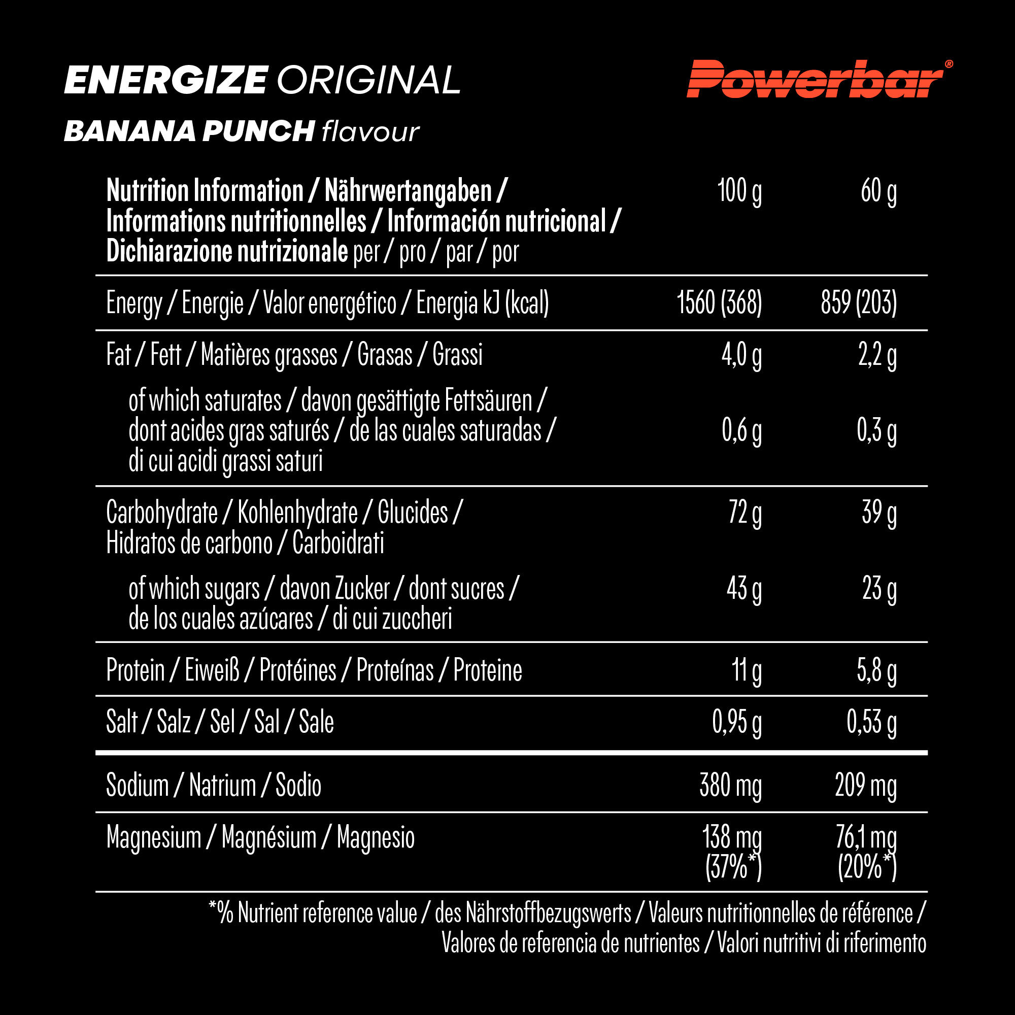 Powerbar Energize Bar (15x55g) Banana Punch - Barres - Barres énergétiques 5/5