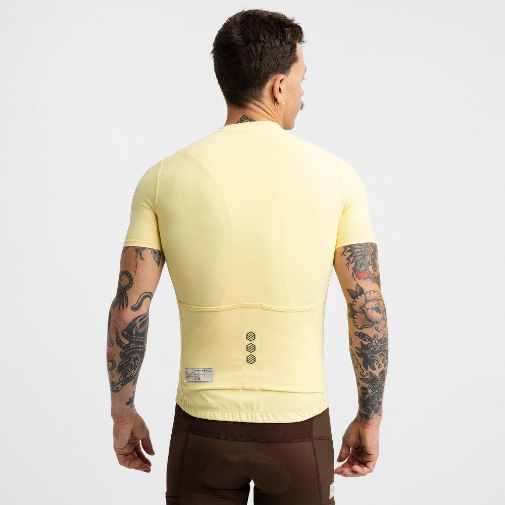 Maillot de gravel media cremallera hombre ciclismo GM5 Terraquest Yellow Amarill 6/7
