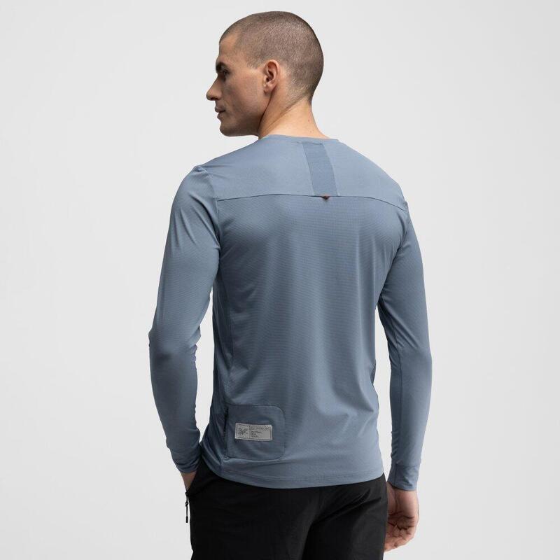 Tricou cu mânecă lungă pentru bărbați, pentru pe pietriș Cáucaso Albastru