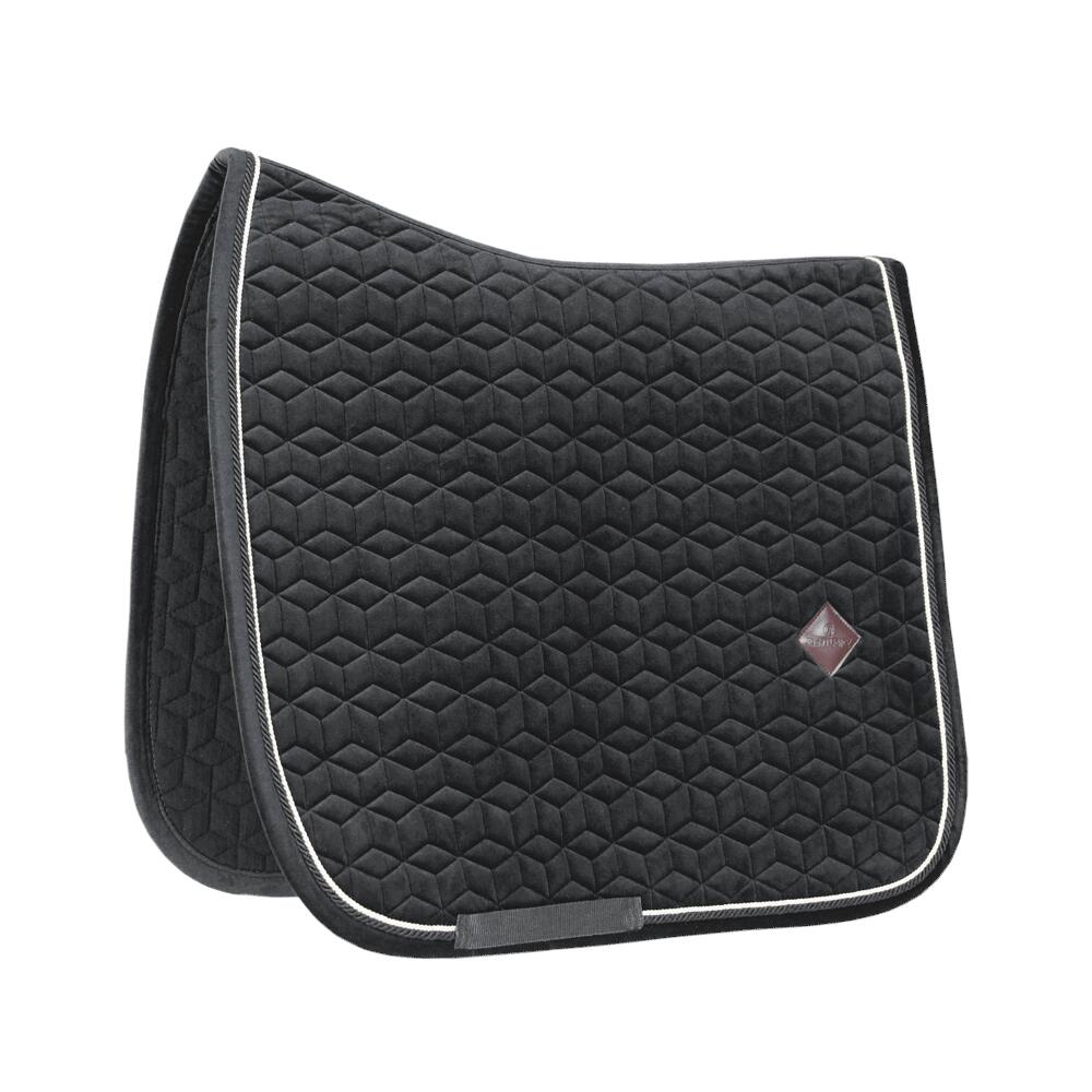 Tapis de selle basic dressage velours noir 5/5